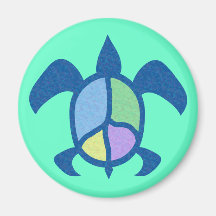Imanes de la tortuga de mar de la paz