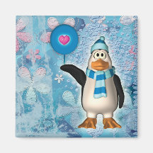 Imanes del Polo Norte del pingüino