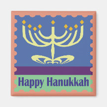 Imanes felices de Jánuca Menorah