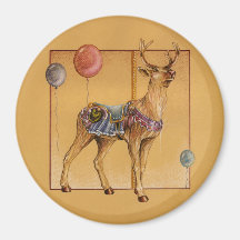 Imanes - reno o alces del carrusel