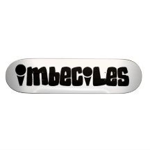 Imbeciles de los peregrinos tabla de patinar