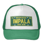 Impala de la camiseta de la placa de Michigan Gorro De Camionero
