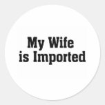 Importan a mi esposa etiqueta