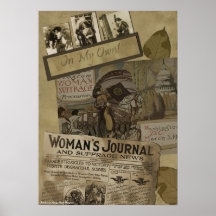 Impresión "1913" de Srapbook del sufragio de la mu Poster
