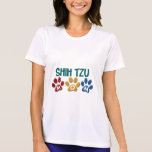 Impresión 1 de la pata de la mamá de SHIH TZU Camisetas