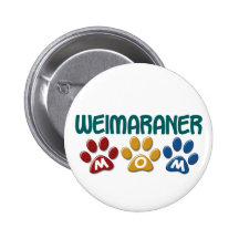 Impresión 1 de la pata de la mamá de WEIMARANER Pin