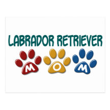 Impresión 1 de la pata de la mamá del LABRADOR RET Postales