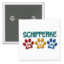 Impresión 1 de la pata de la mamá del SCHIPPERKE Pins