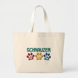 Impresión 1 de la pata de la mamá del SCHNAUZER Bolsa