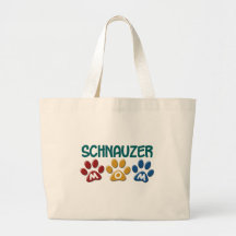 Impresión 1 de la pata de la mamá del SCHNAUZER Bolsa