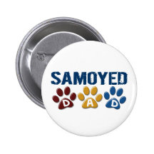 Impresión 1 de la pata del papá del SAMOYEDO Pin