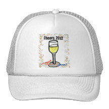 IMPRESIÓN 2012 DE CHAMPÁN DEL CONFETI DE LAS ALEGR GORRAS