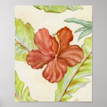 Impresión 8x10 del arte del hibisco impresiones