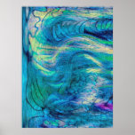 Impresión abstracta colorida del poster del arte d