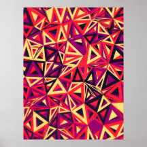 Impresión abstracta de la bella arte - poster