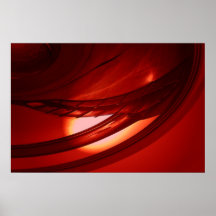 Impresión abstracta roja del poster del arte del f