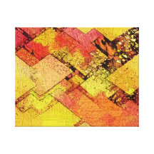 Impresión amarillo-naranja de la lona impresion de lienzo