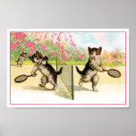 Impresión: Arte del vintage de los gatitos del bád Impresiones