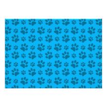 Impresión azul de la pata del perro anuncios  