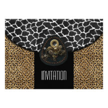 Impresión blanca de la vaca del negro del leopardo