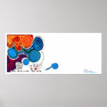Impresión caprichosa, colorida, Elevar-Positiva de Poster