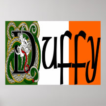 Impresión céltica del dragón de Duffy Posters