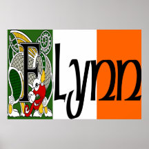 Impresión céltica del dragón de Flynn Poster