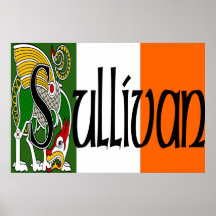 Impresión céltica del dragón de Sullivan Poster