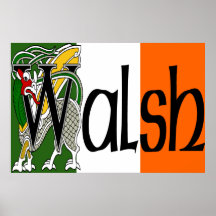 Impresión céltica del dragón de Walsh Posters