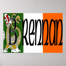 Impresión céltica del poster del dragón de Brennan