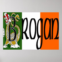 Impresión céltica del poster del dragón del Brogan