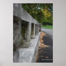 Impresión concreta de la fotografía del puente de  impresiones