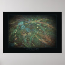 Impresión cósmica del océano posters