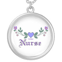 Impresión cruzada de la puntada de la enfermera collar personalizado