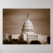 Impresión de antaño del capitolio de Estados Unido Impresiones
