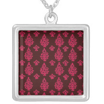 Impresión de bloque adaptable de la India Collares Personalizados