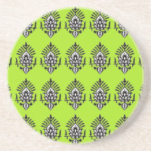 Impresión de bloque de la India Posavasos Diseño