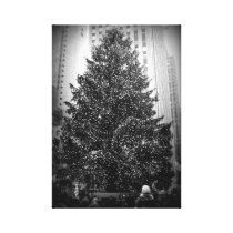 Impresión de centro de la lona del árbol de navida impresiones de lienzo