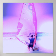 Impresión de color Windsurfing Posters