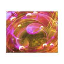 Impresión de cristal de Boro de la burbuja astral  Lona Envuelta Para Galerias