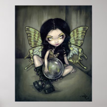 Impresión de hadas gótica del arte del moho poster