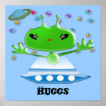 Impresión de Huggs de los extranjeros Posters
