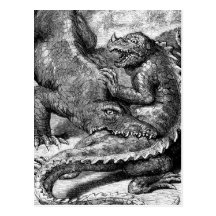 Impresión de la antigüedad de la vida prehistórica postales