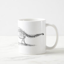 Impresión de la antigüedad del dinosaurio del Bron Taza