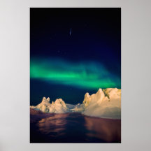 Impresión de la aurora de Islandia Poster