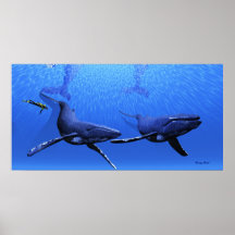 Impresión de la ballena 01 posters