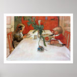 Impresión de la bella arte de la cena de Carl Lars Posters