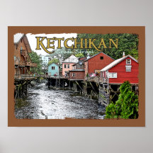 Impresión de la cartera de Ketchikan Posters