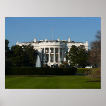 Impresión de la Casa Blanca del navidad Poster