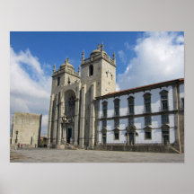 Impresión de la catedral de Oporto Posters